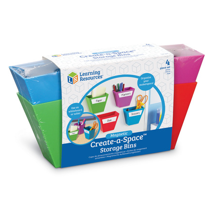 LEARNING RESOURCES Magnetic Create-a-Space™ Storage Bins 3807